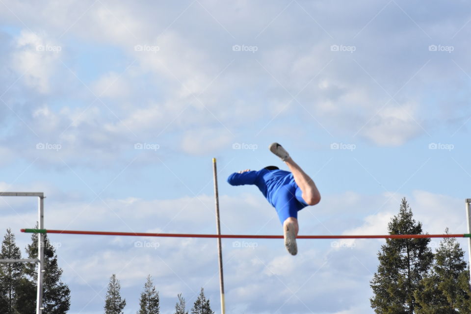 pole vaulting