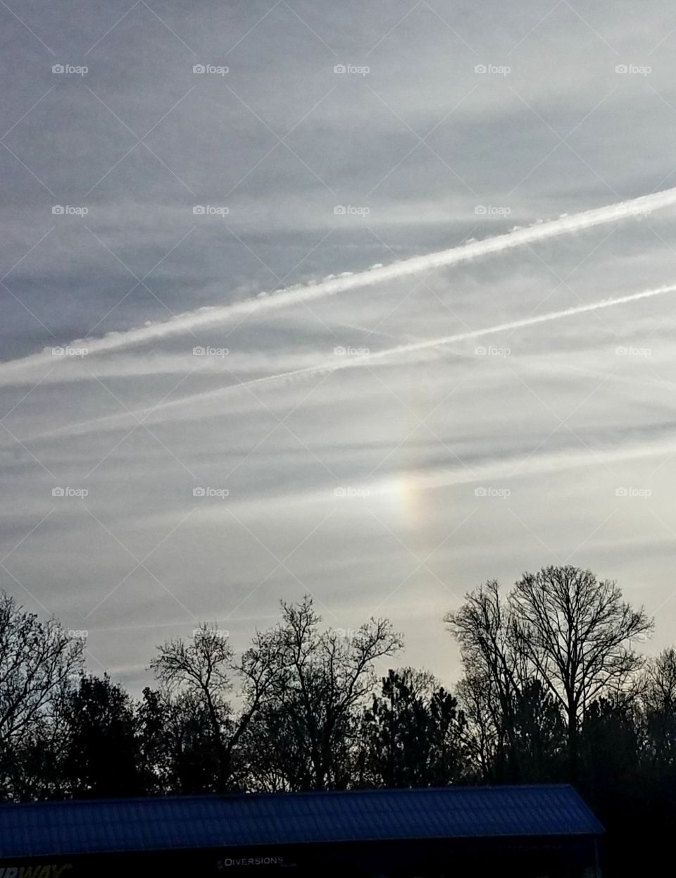 Rainbow on a sunny day