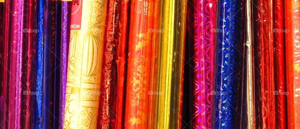 colourful wrapping paper