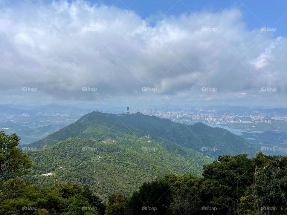 blue sky and white clouds