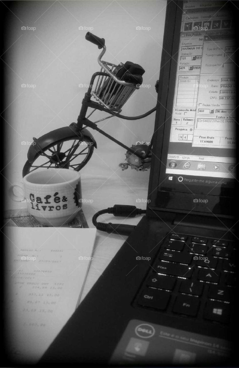 coffee and work