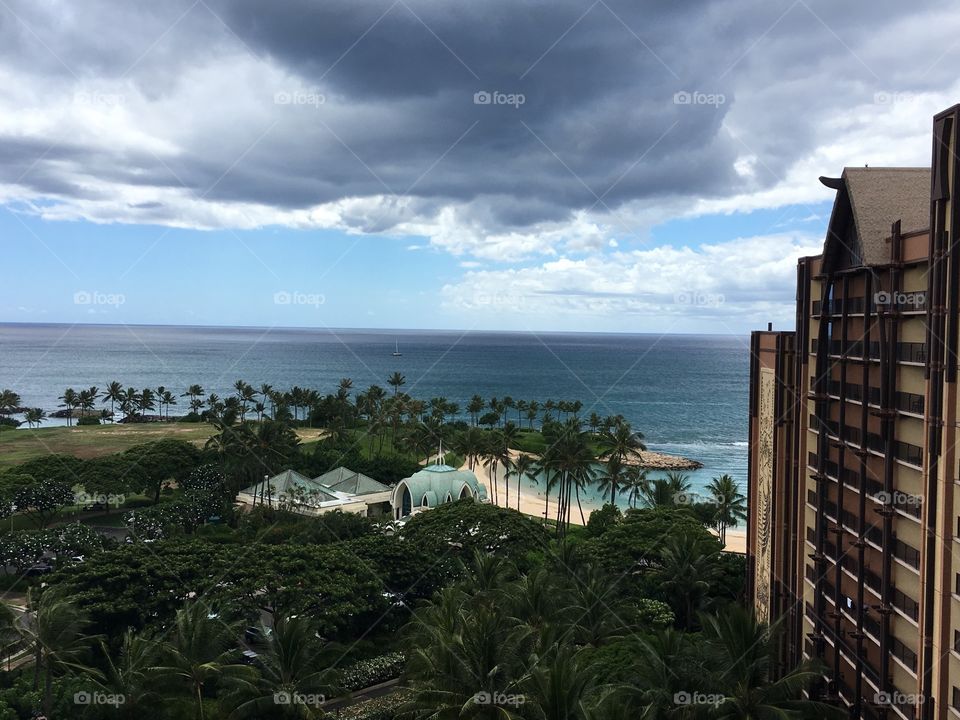 Rain clouds in Hawaii 