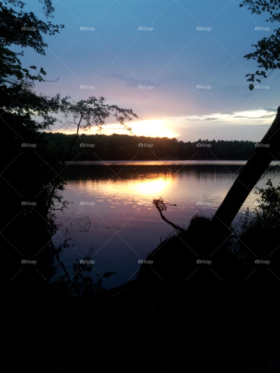 sunset lake