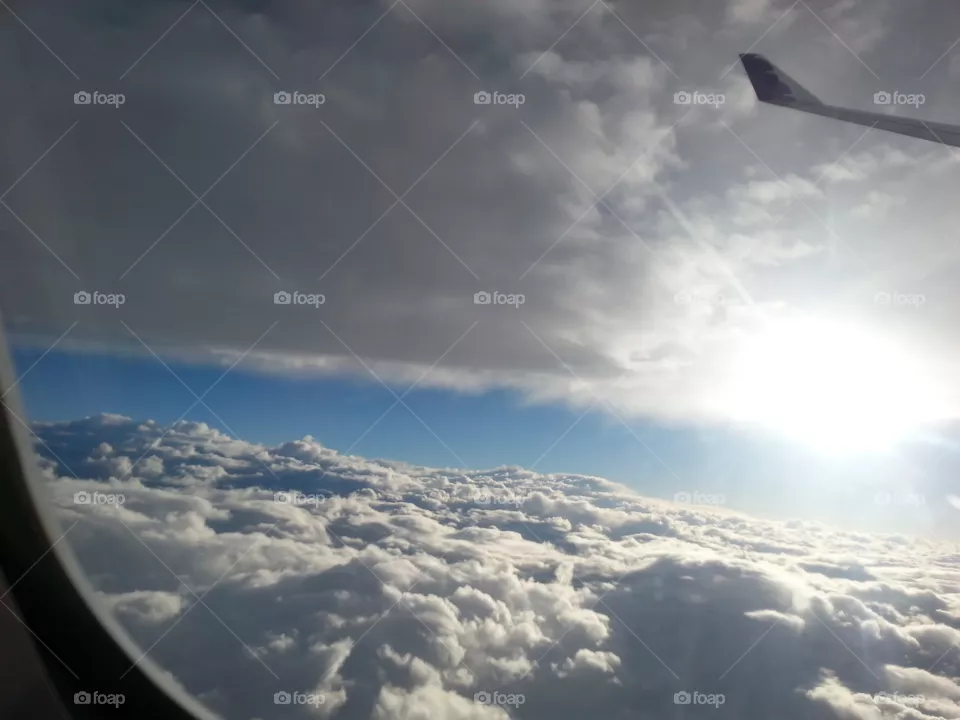 No Person, Sky, Airplane, Light, Sunset