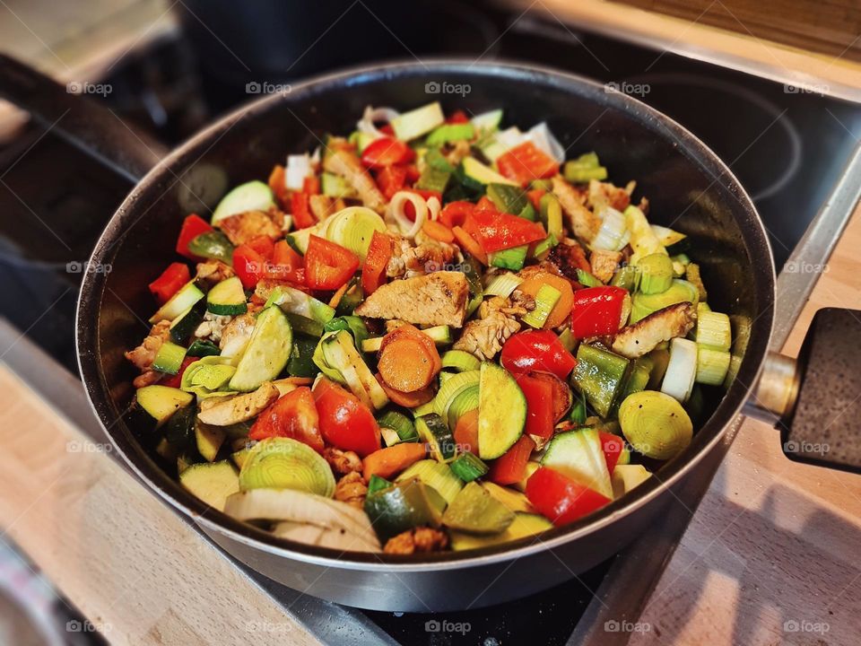 Colorful stir fry