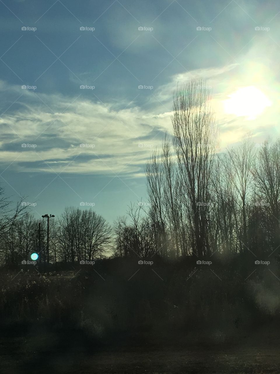 Sunset over the delta 