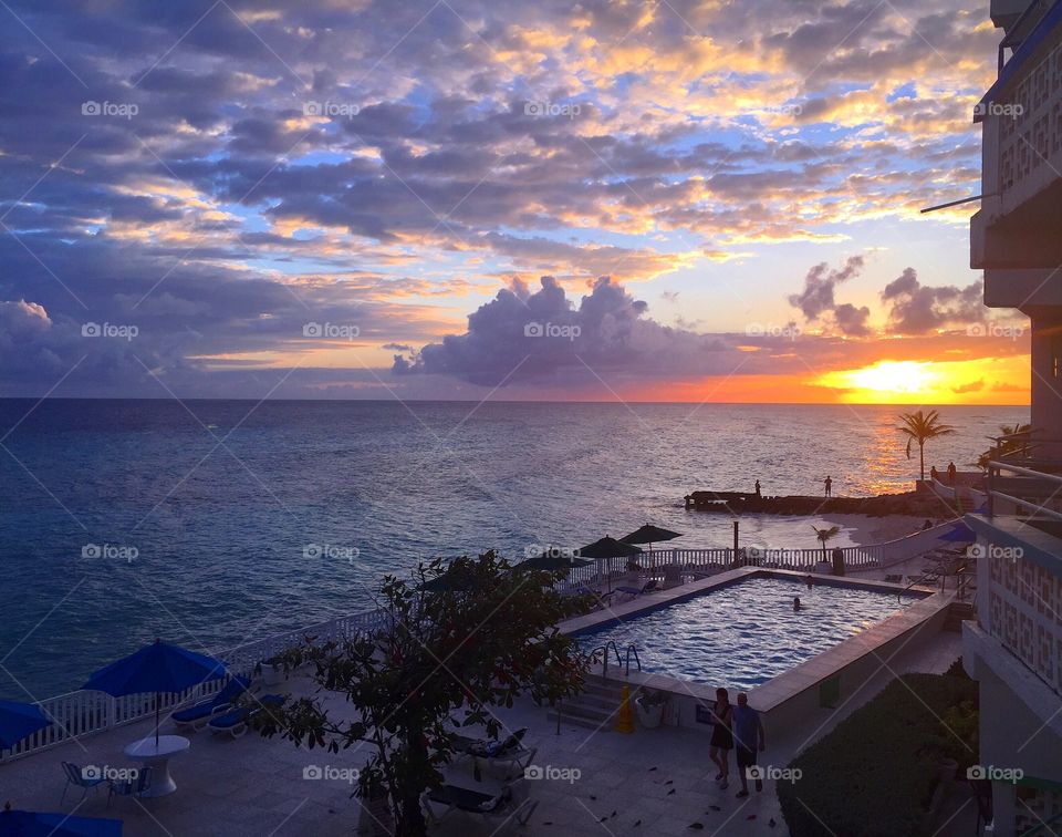 Barbados hotel view 