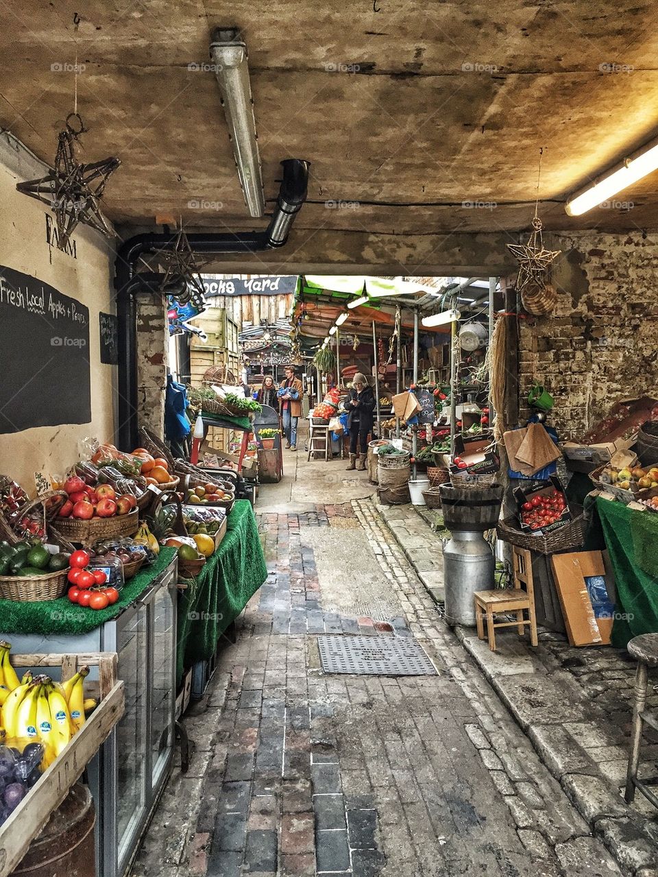 Fruits and vegetables at market