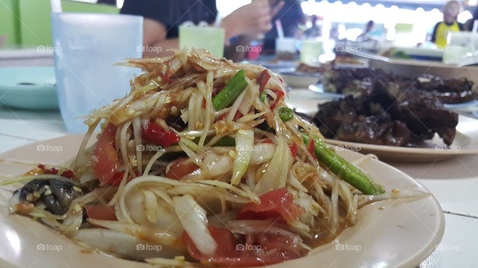 Somtum | Thai salad | Thai foods | Local food