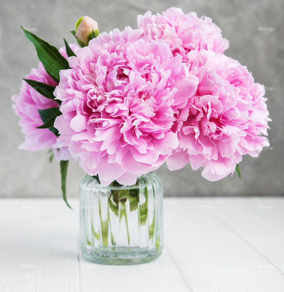 Pink peonies 