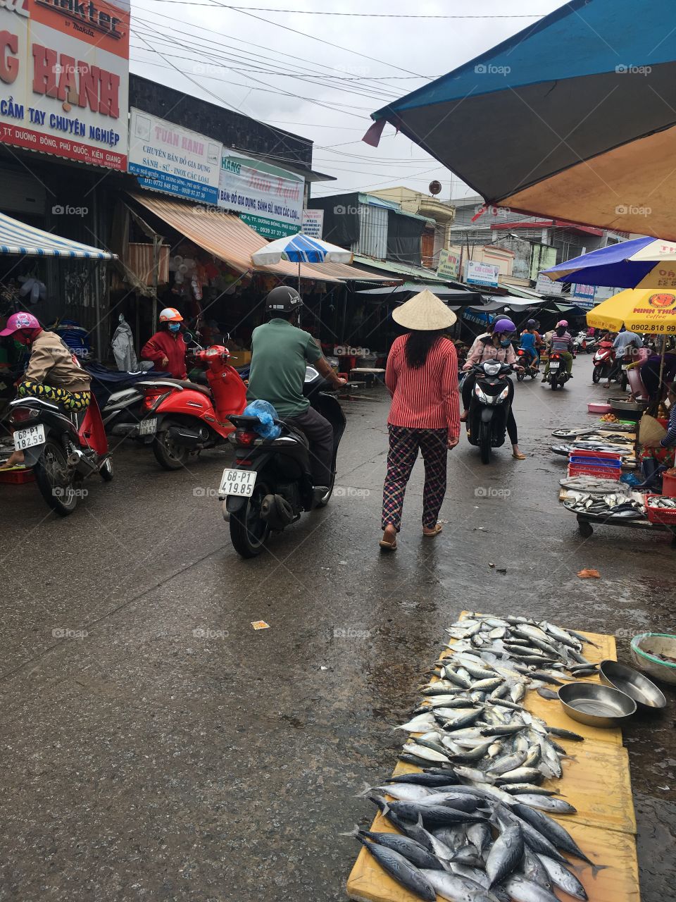 Local market in Vietnam 