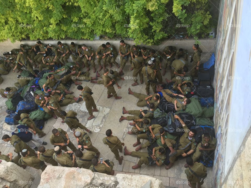 Soldiers in Jerusalem 