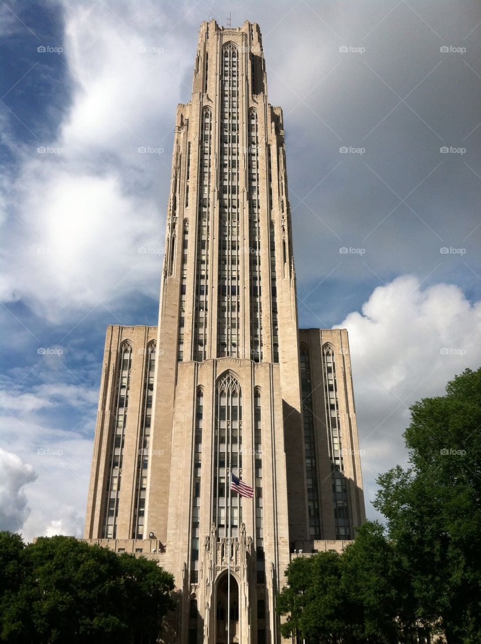 Tower at Pitt university 