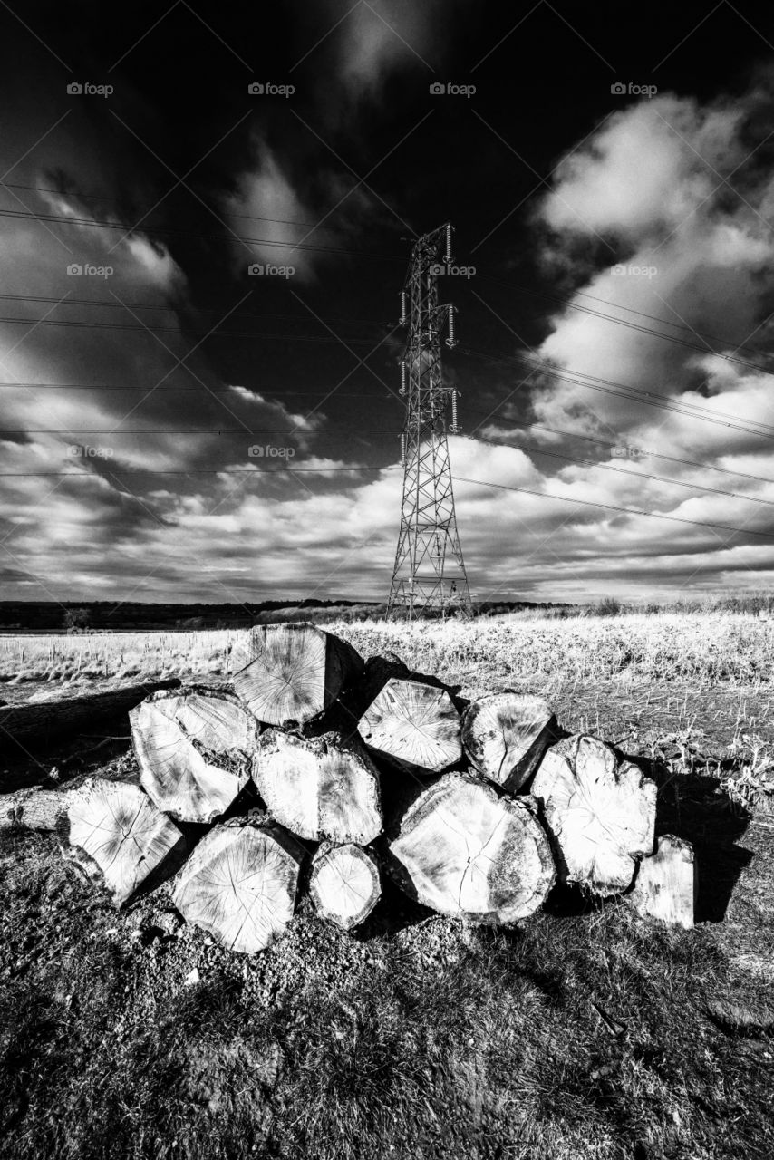 Pylon. Electricity