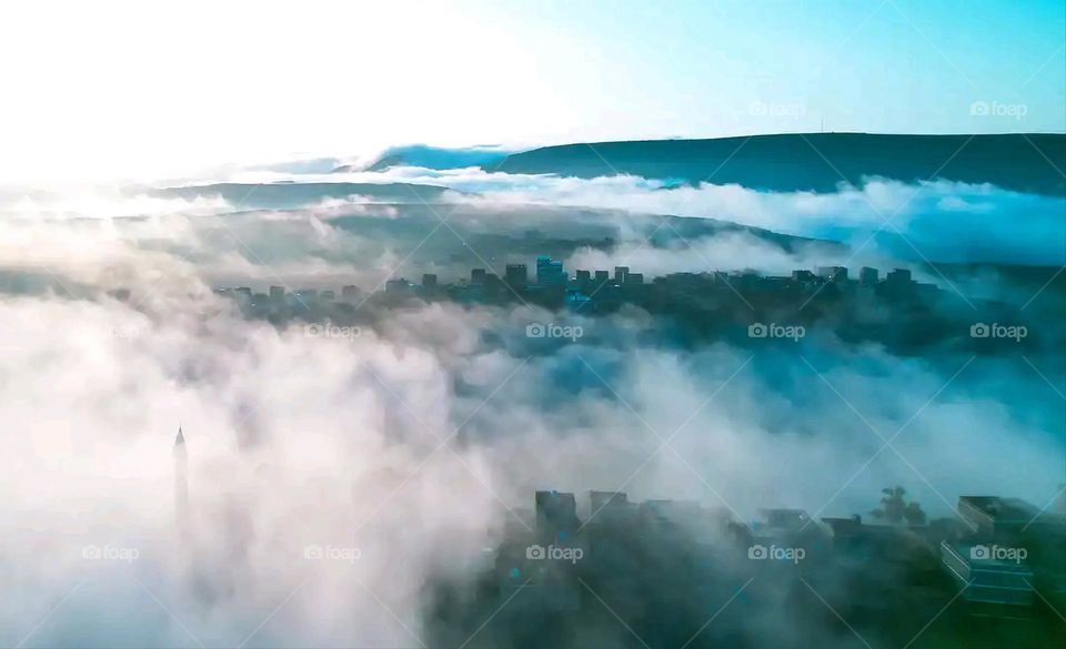 Glory be to God, the magnificent and picturesque view and the natural green trees are a view that is nothing more wonderful than it