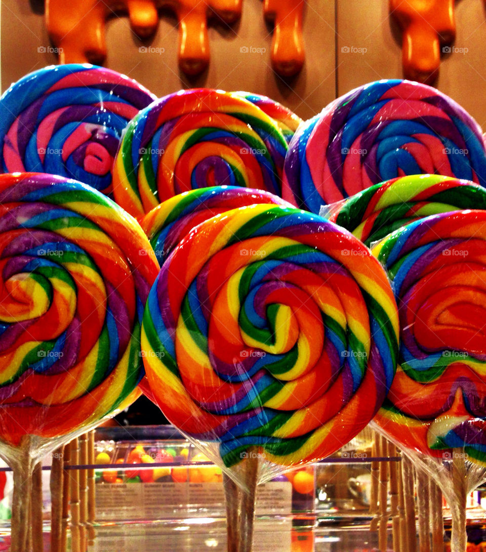 Colorful lollipops