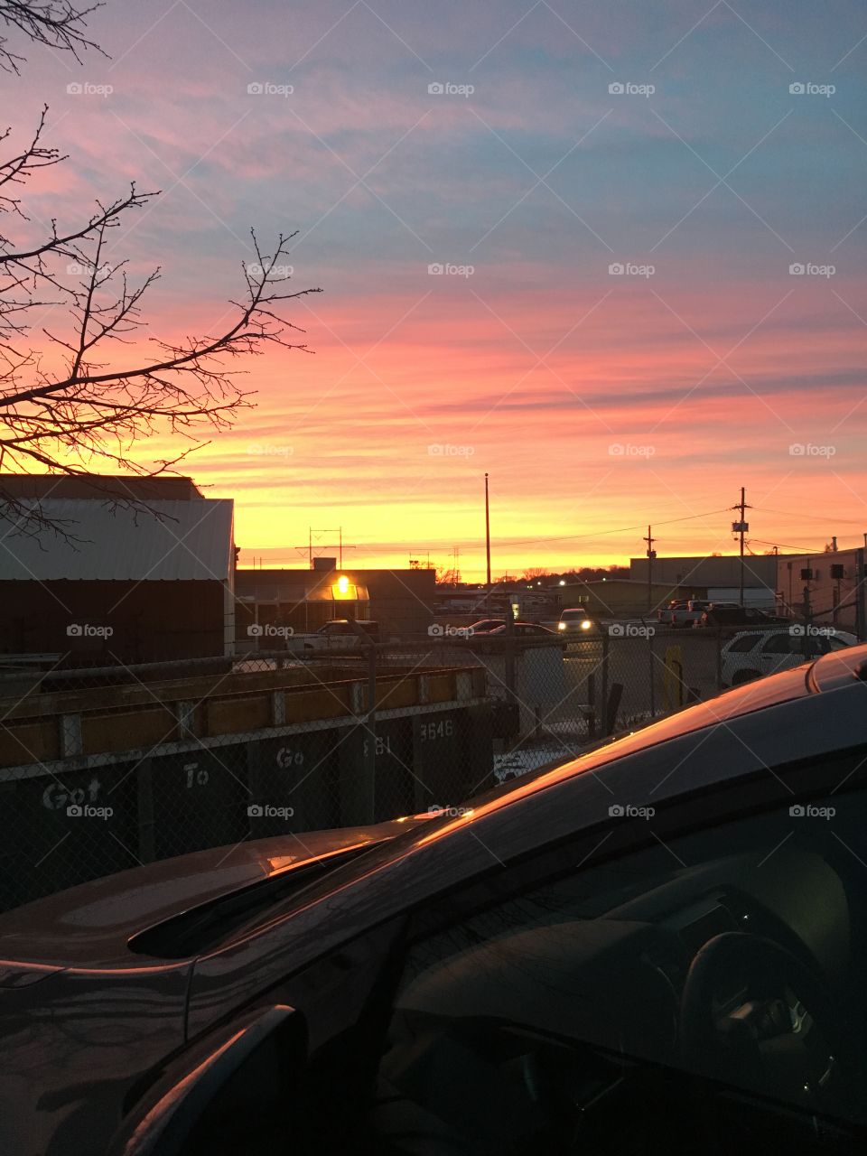 Dawn Over the parking lot 