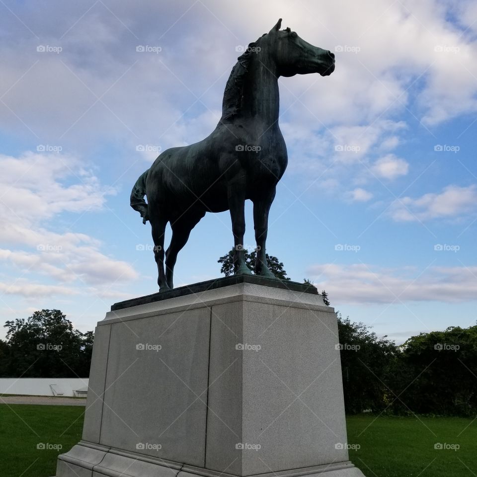 No Person, Cavalry, Sculpture, Statue, Mammal