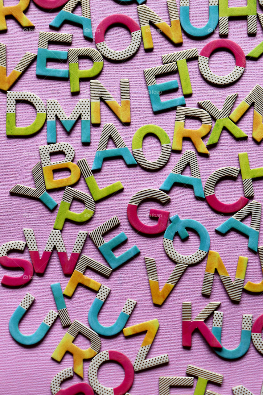 colorful letters