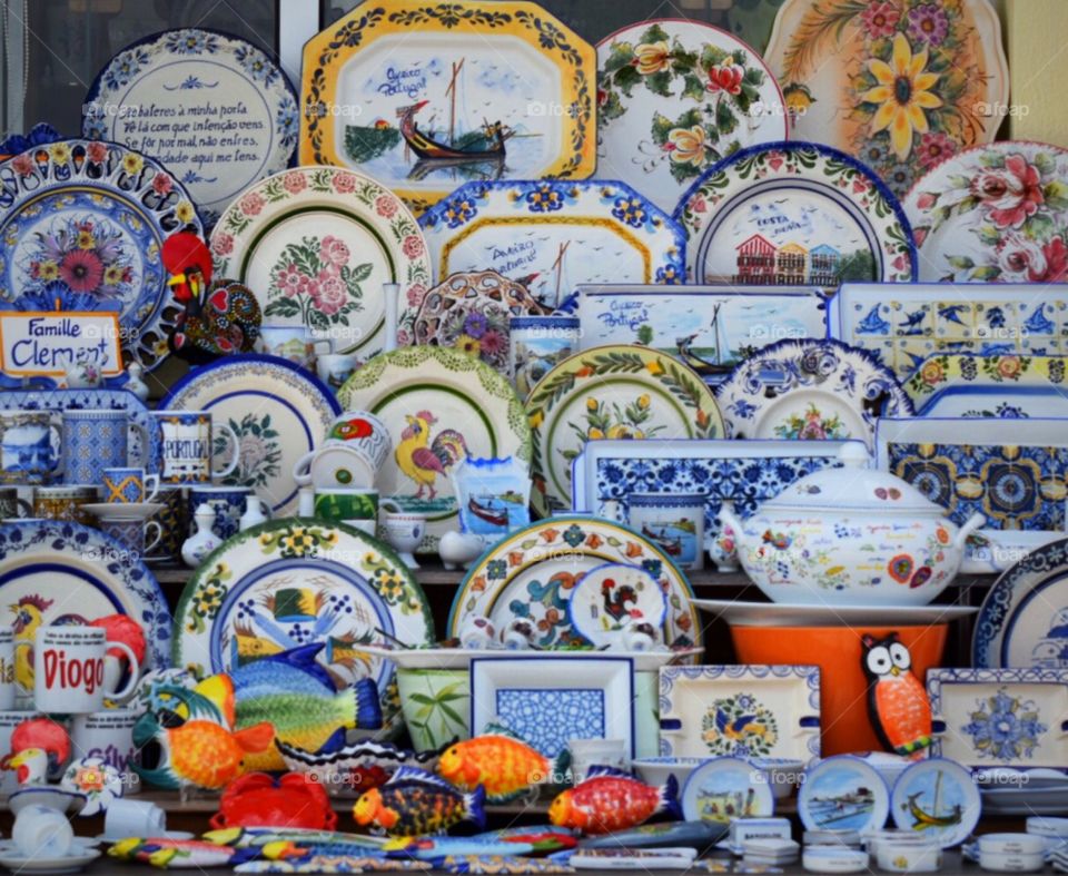 Traditional crockery of Portugal 