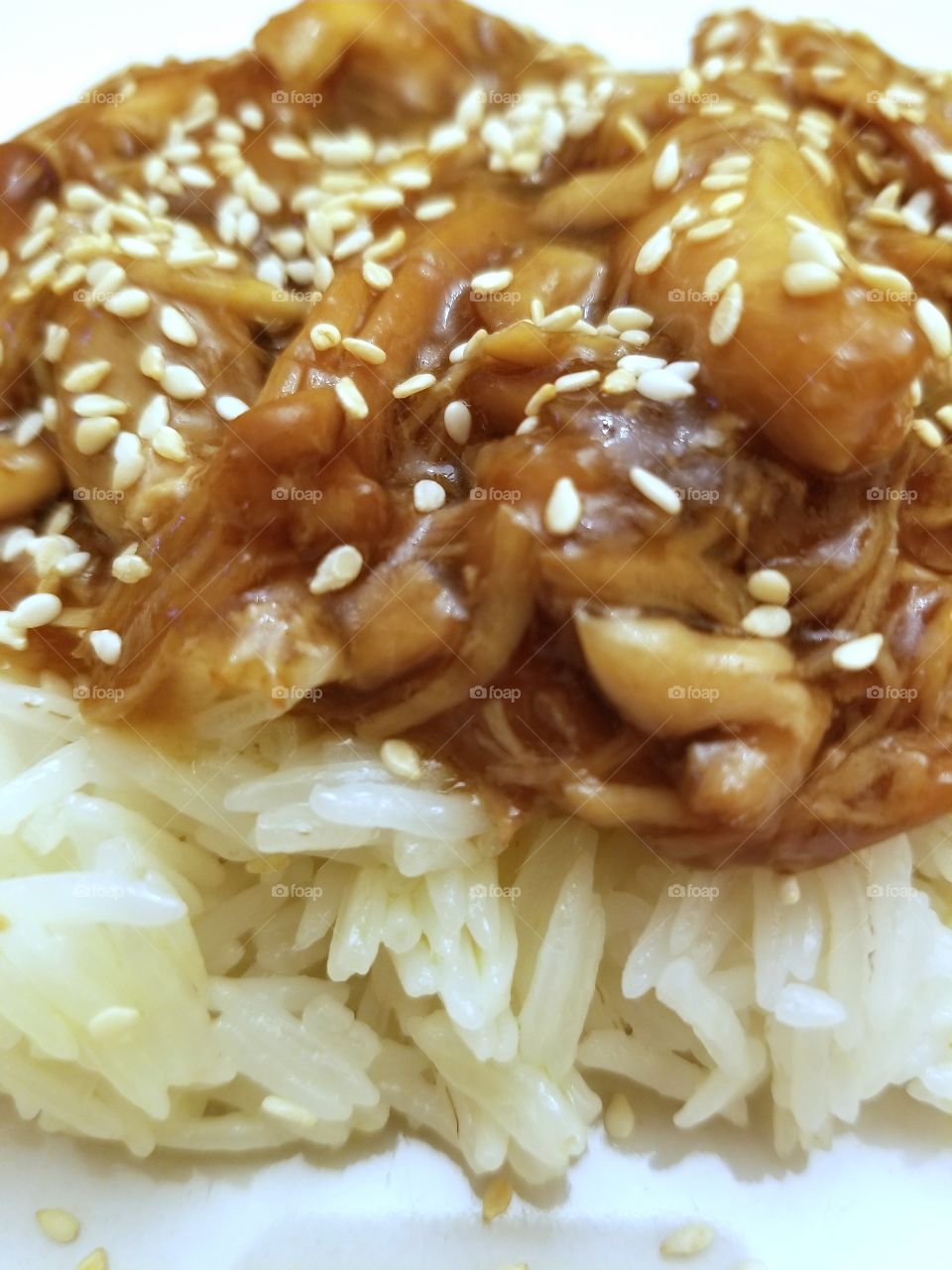 Chicken teriyaki with rice
