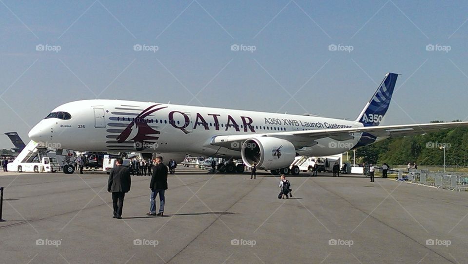 Airbus A350. ILA Berlin 2014 Airbus stand