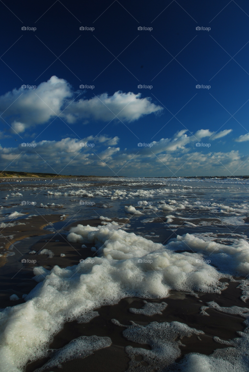 beach clouds sea france by markhowden