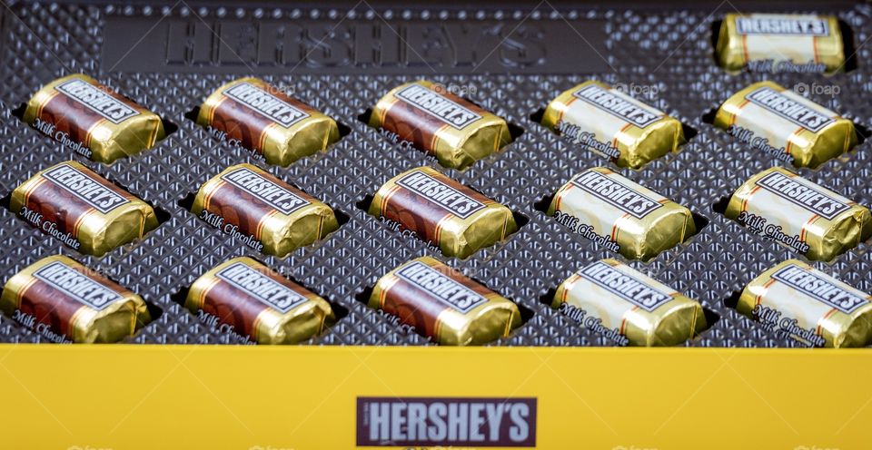 Sweet 2019 New Year present with Famous  chocolate HERSHEY’S