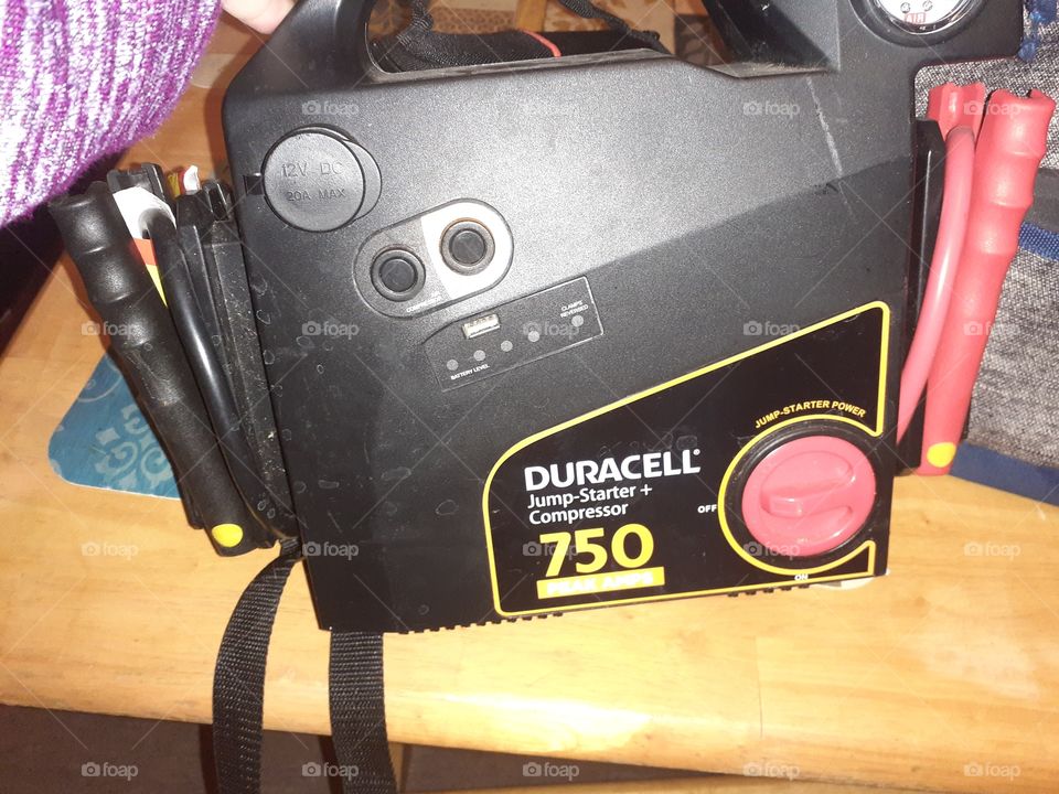 battery charger and air compressor,  winter necessity.
