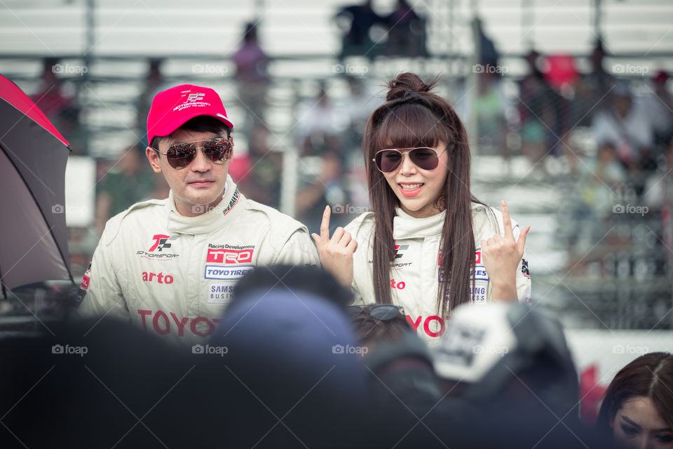 Famous racer in Thailand from team Toyota 