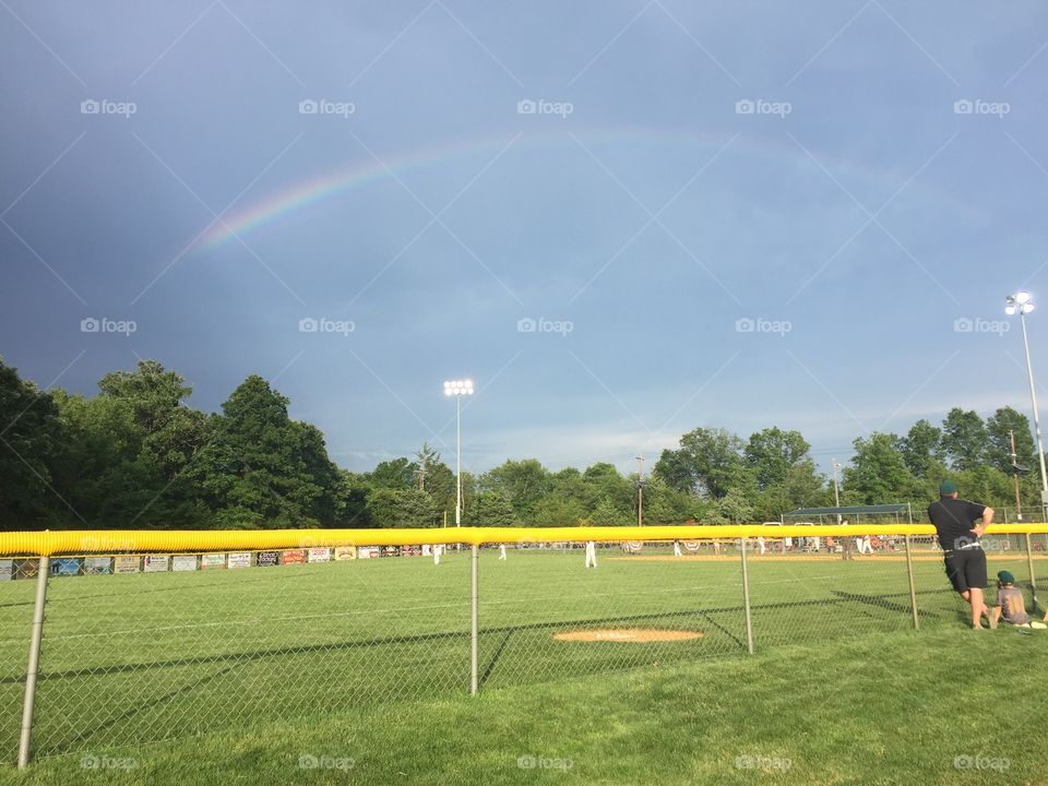 Rainbow baseball