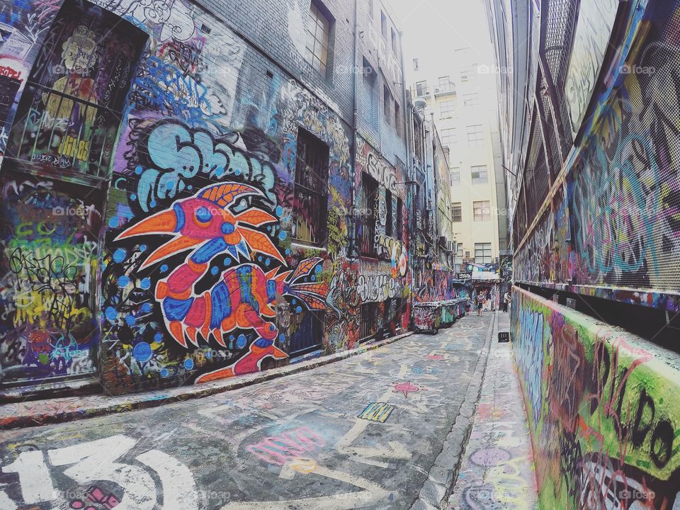 Graffiti lanes, Melbourne 