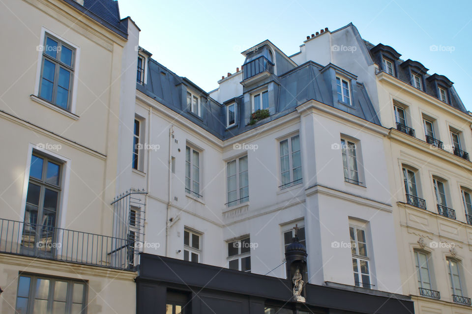 building facades in paris france