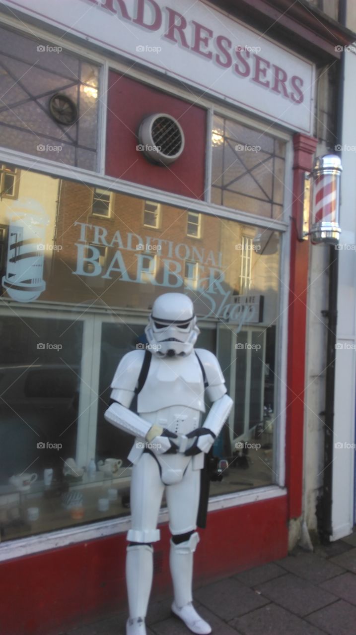 stormtrooper at barbers