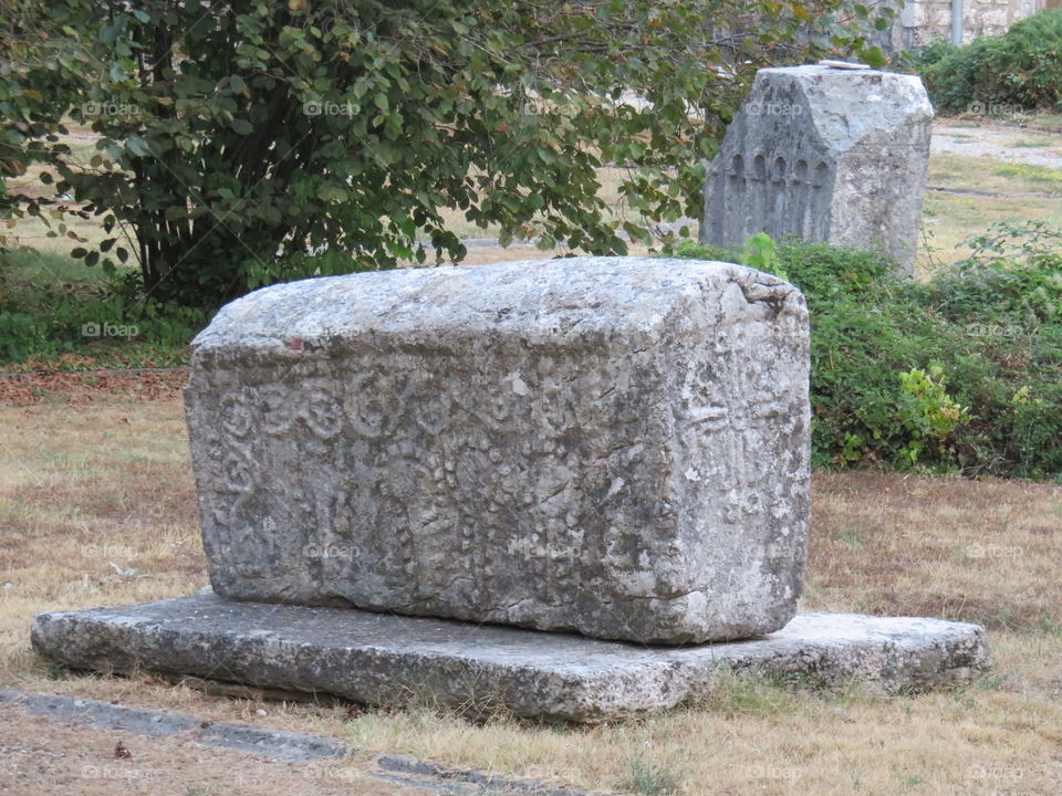 Medieval stone slab