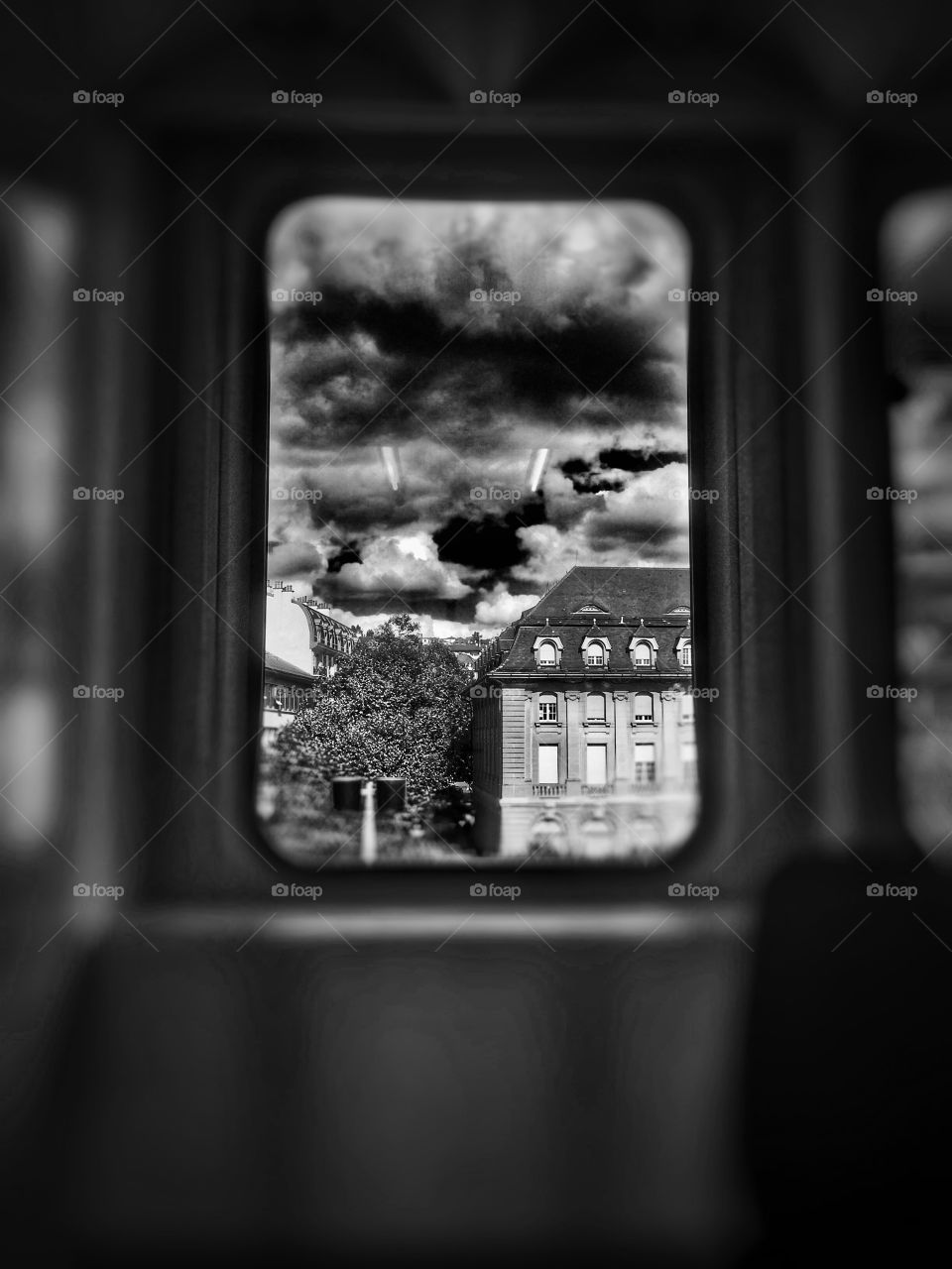 Black and white windows