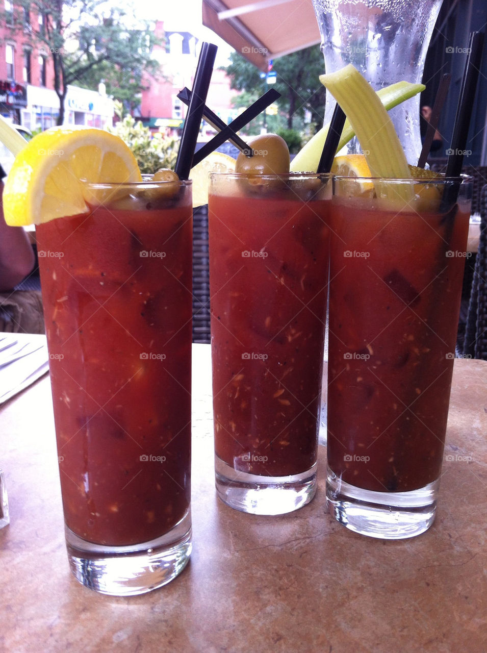 outdoor lemon brunch dining by m_licardo