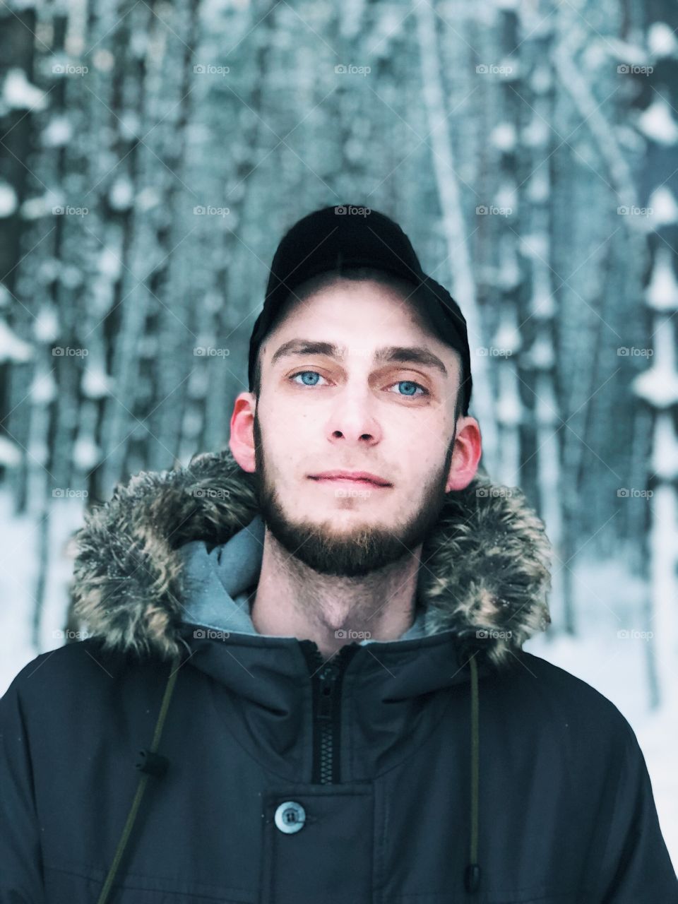 Outdoors man portrait