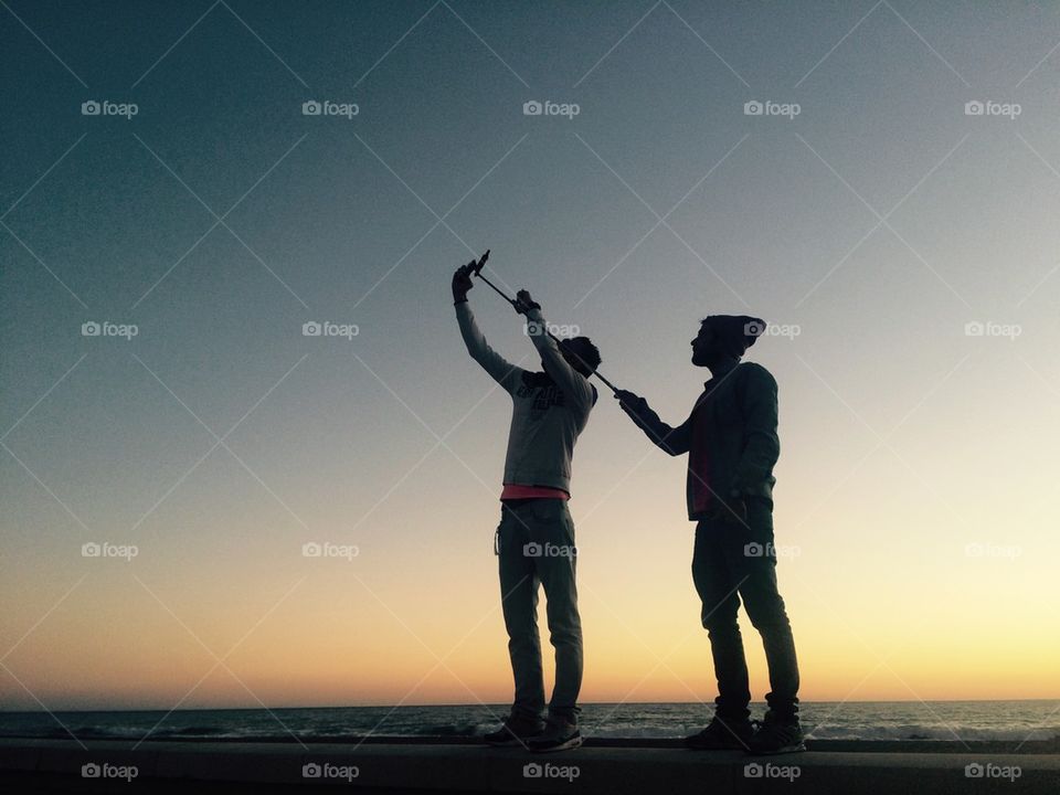 Selfie sunset