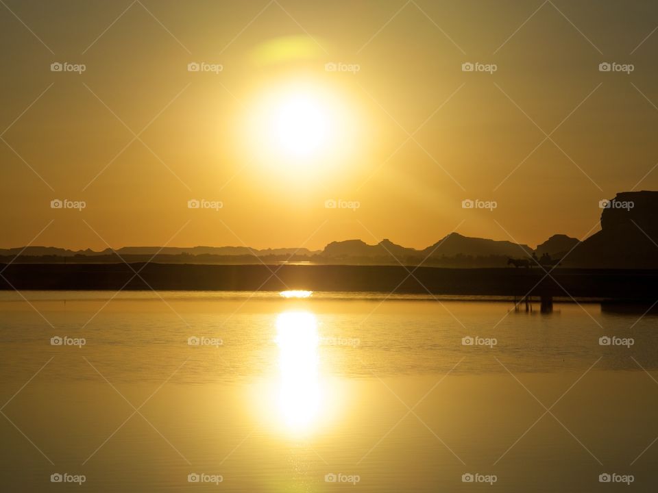 Sunset in Siwa Oasis 