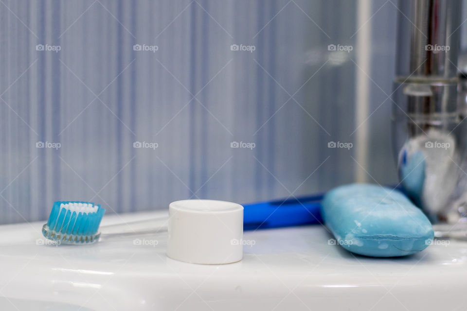 Toothbrush and soap