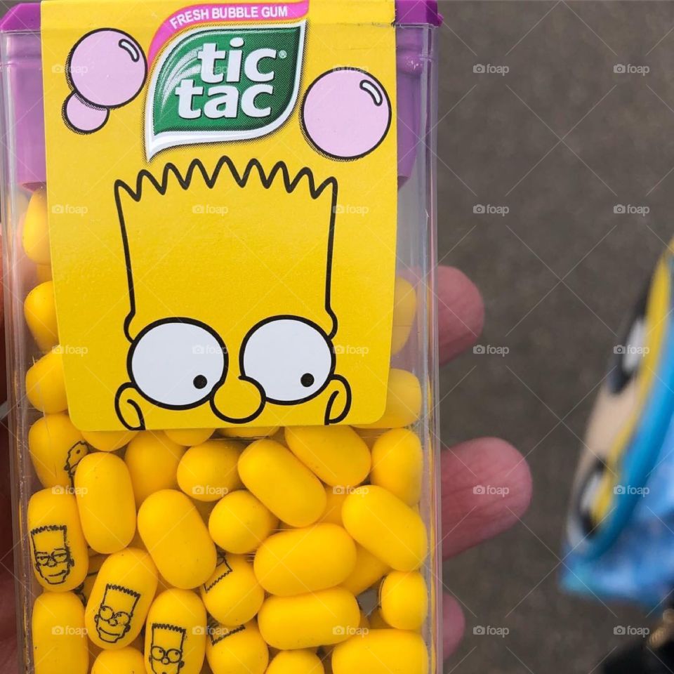 Bart Simpson tic tac 