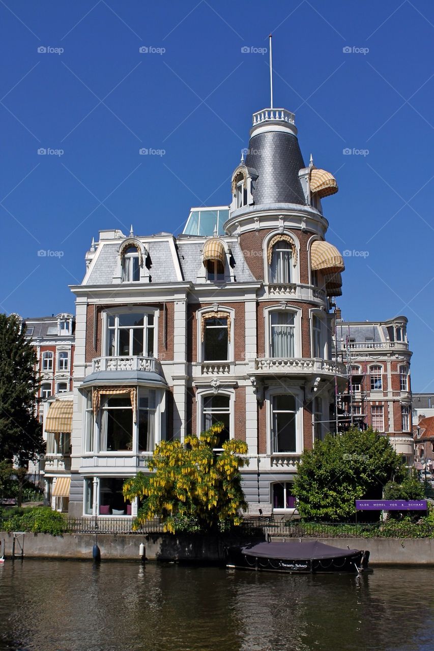 Beautiful old house in Amsterdam. 