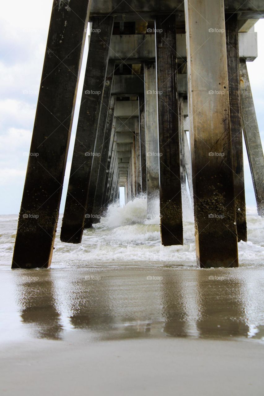 Beach and waves 