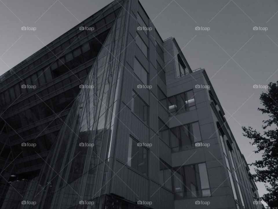 black and white architecture. in Old Town Fairfield California