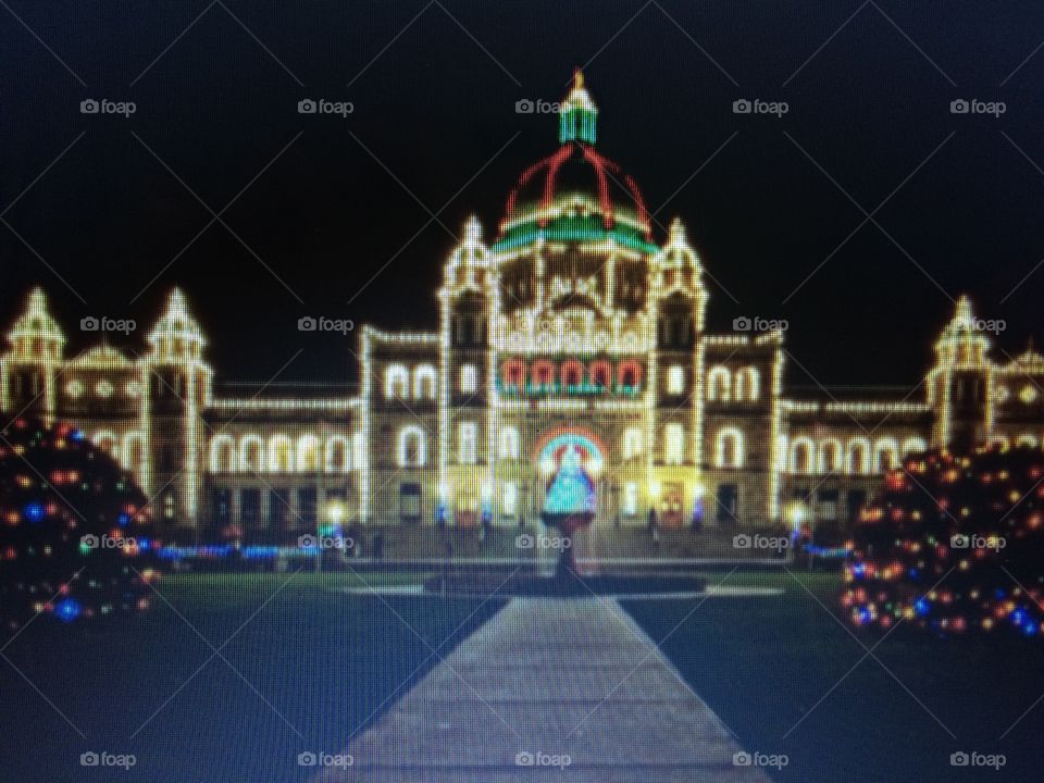 Our local gigantic heritage building with a stunning light display. It’s always a beautiful spot to visit