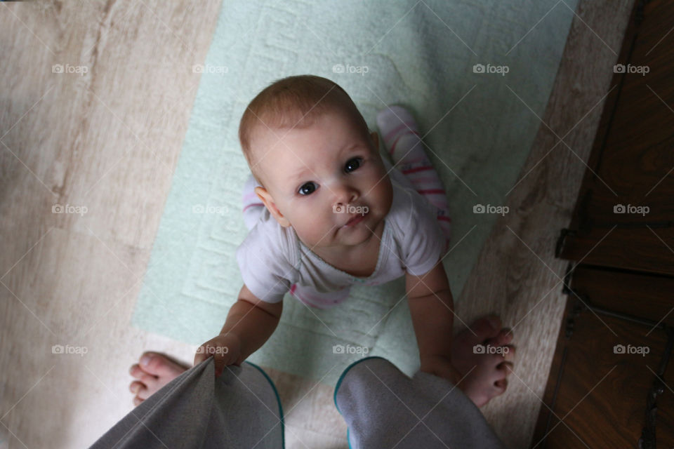 baby on the floor