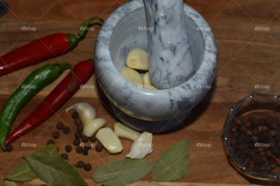 garlic and other spices