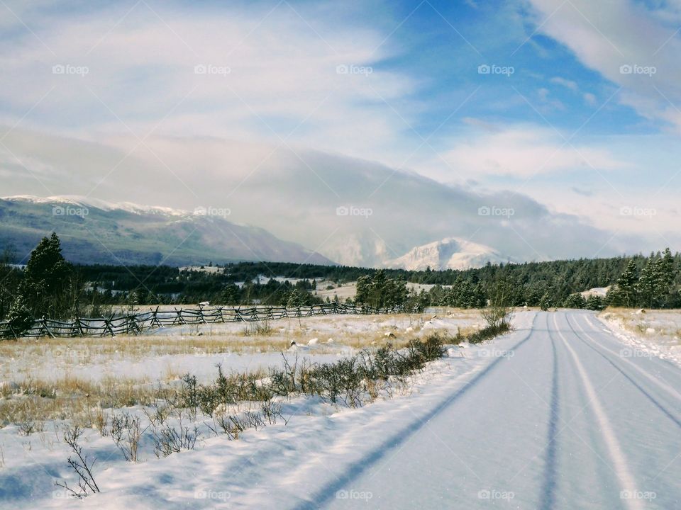 Snowy road