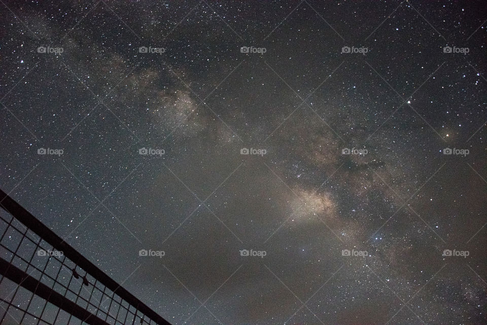 Low angle view of milky way in sky